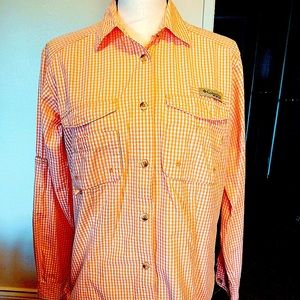 Columbia checkered long sleeve PFG Shirt